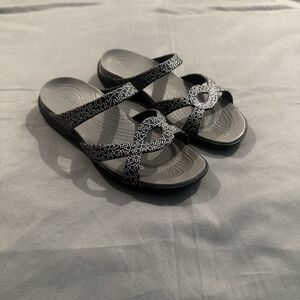Crocs Disney Meleen Twist Sandals Minnie Mouse Comfort Slide Womens 10 Black